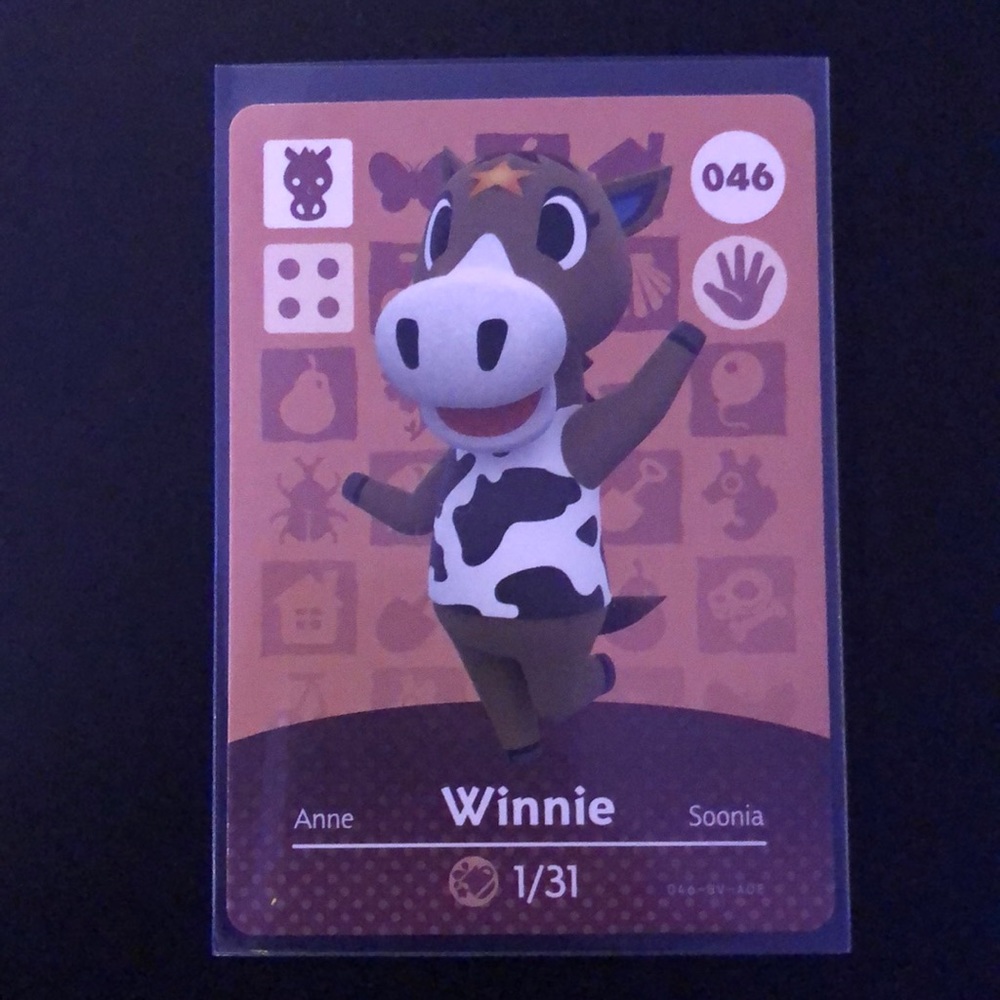 Winnie amiibo card